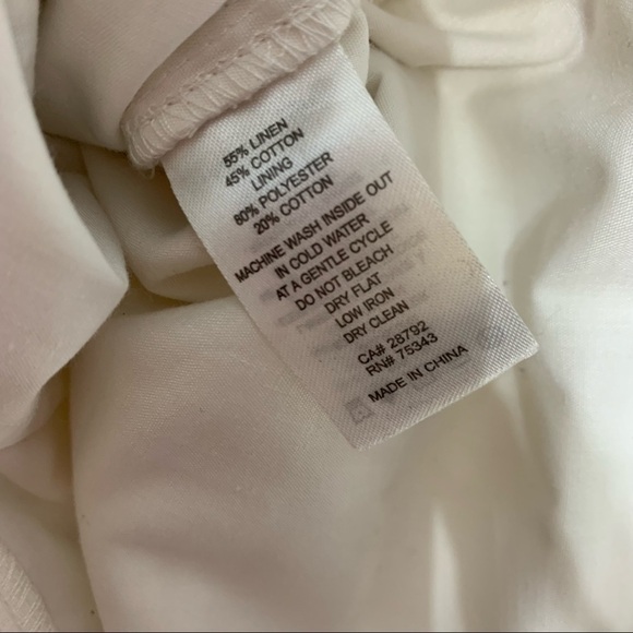 Very Truly Yours White boho Pompom shorts linen cotton large - Picture 5 of 5